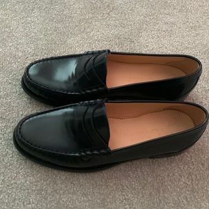 Dark navy loafers (never worn)